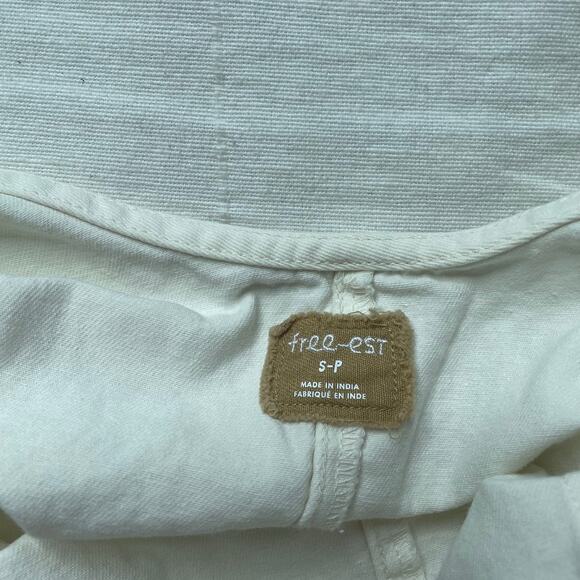 Free People Free-Est Dean Romper White Size Small Women's Cotton - Picture 6 of 6